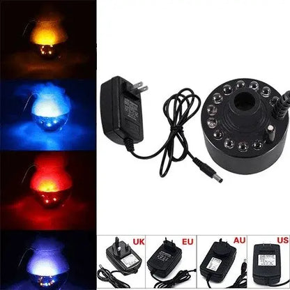 Ultrazvukový generátor hmly s 12 LED svetlami