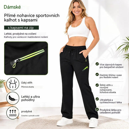 ⏳ 🔥 Dámske nohavice s rovnými nohavicami – elastický pás; vhodné do práce, na cesty aj na každodenné nosenie 👖✨