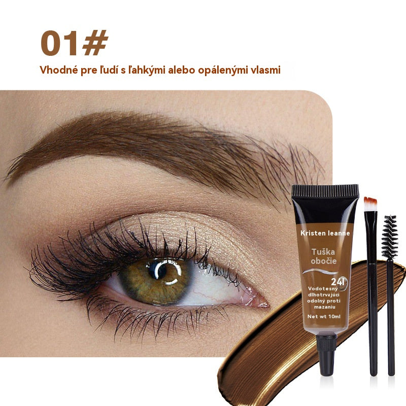 ⏳Последен ден! Купете 1, вземете 1 безплатно⭐Дълготраен, водоустойчив, устойчив на размазване течен гел/крем за вежди (с четка за вежди)