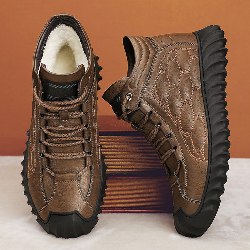 🔥 【50% de descuento por tiempo limitado】Zapatillas de invierno para hombre 2025, con forro cálido, suela gruesa y diseño suave y cómodo.