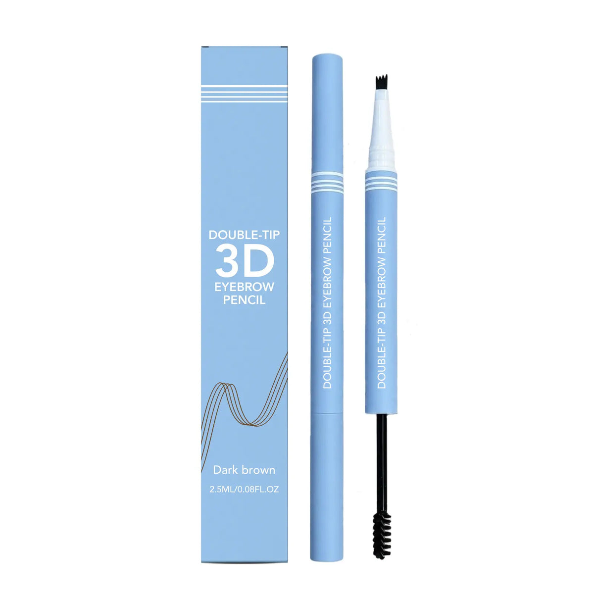 ✨ Rozlúčte sa s riedkym, nerovným obočím – vytvorte si prirodzené a dlhotrvajúce obočie s touto 3D ceruzkou na obočie s dvoma koncami! ✨