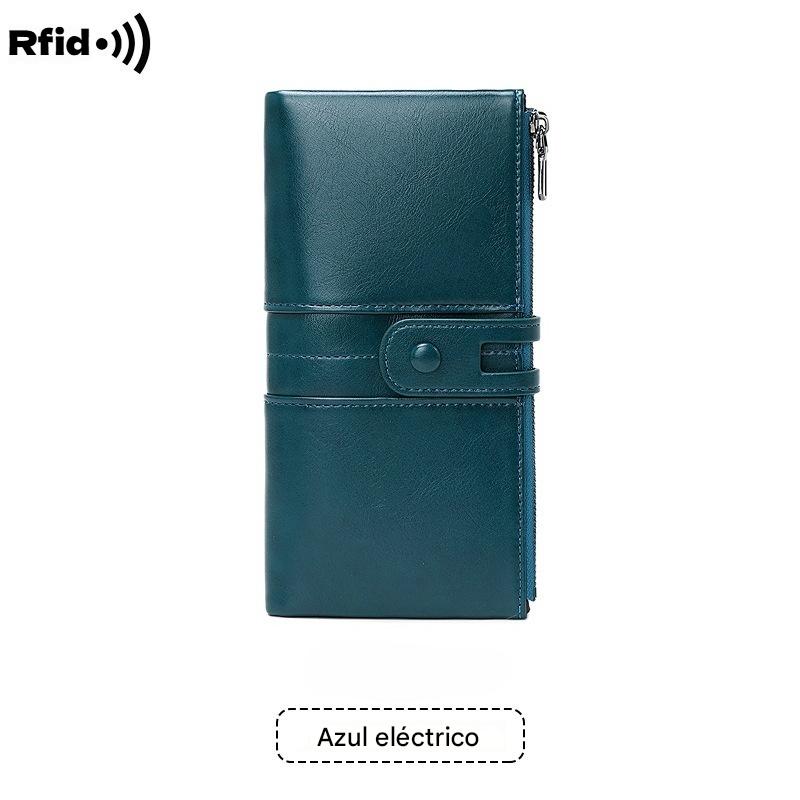💖👜【Oferta por tiempo limitado -50%】Cartera multifuncional de piel genuina para mujer, top ventas 2025