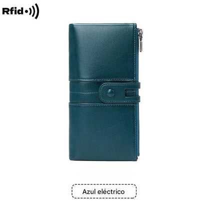 💖👜【Oferta por tiempo limitado -50%】Cartera multifuncional de piel genuina para mujer, top ventas 2025