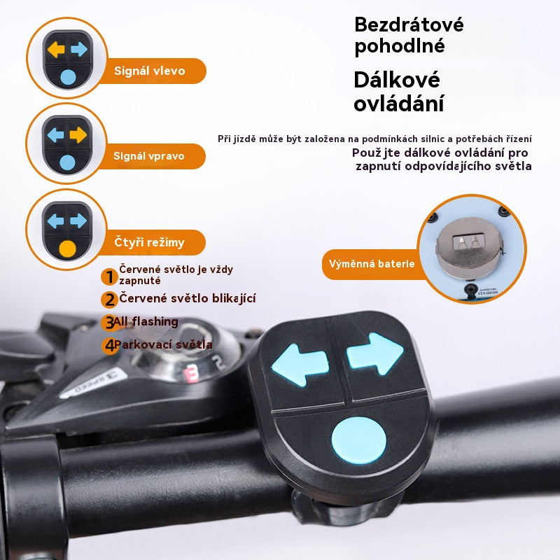 😀Nová multifunkčná bezdrôtová klaksónka s diaľkovým ovládaním smerových svetiel