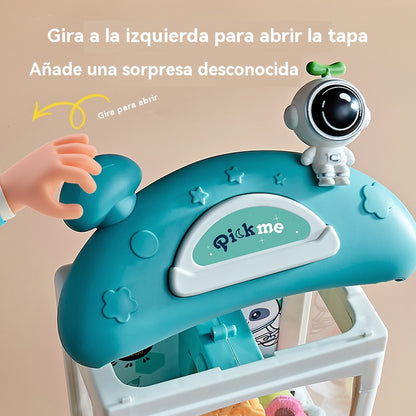 📢📢¡¡50% de descuento!!! 🎅 Linda máquina para apretar animales para niños 🎉 Contiene peluches y juguetes de cápsula🧸