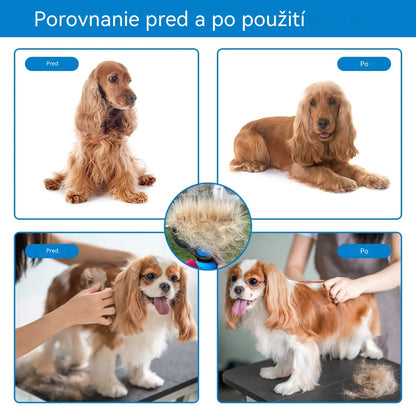 🐾 Profesionálna kefa na odstraňovanie chlpov domácich zvierat, vhodná pre psy a mačky: Jemná, no účinná, udrží vašu domácnosť bez chlpov! ✨💖