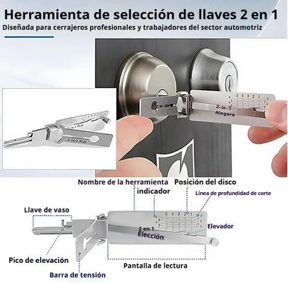 🔥🔐【Oferta limitada – 50%】Descodificador de llaves de acero inoxidable más vendido