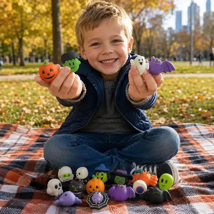 50 kusov 24 eur🎃Empanady s halloweenskou tematikou proti stresu, rozkošné empanády s tekvicovými duchmi.