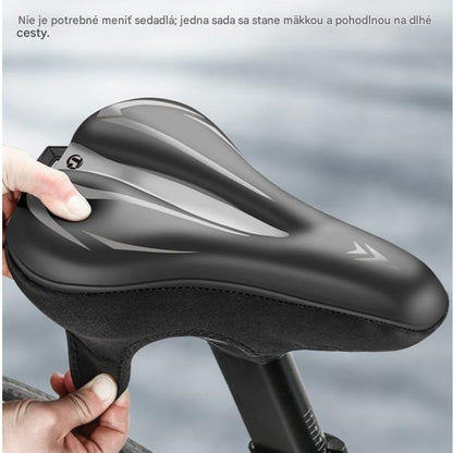 🚲Poťah na sedlo horského bicykla, vyrobený z hrubej, vodeodolnej, ultra mäkkej silikónovej kože.