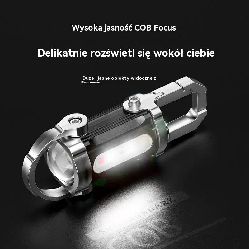 🔥【Kup jeden, a drugi dostaniesz gratis】🔥 Miniaturowa wodoodporna latarka na klucze o bardzo dużej jasności 1200 lm
