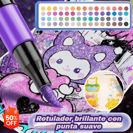【36 colores】🔥✨️Set de iluminadores flash de doble punta