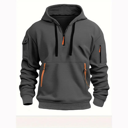 💥【50% έκπτωση🔥】【S-5XL】✨⛄Νέα χειμερινή ανδρική μοντέρνα ζεστή casual ζακέτα με κουκούλα