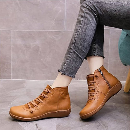 🔥【50% de descuento!】【Tallas 35-43】Nuevas zapatillas anchas de invierno para mujer botines casuales.