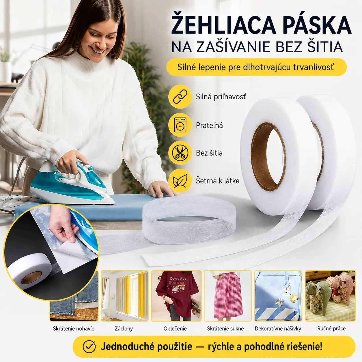 🏘️✨【10-dielna sada】Viacúčelová obojstranná lepiaca páska