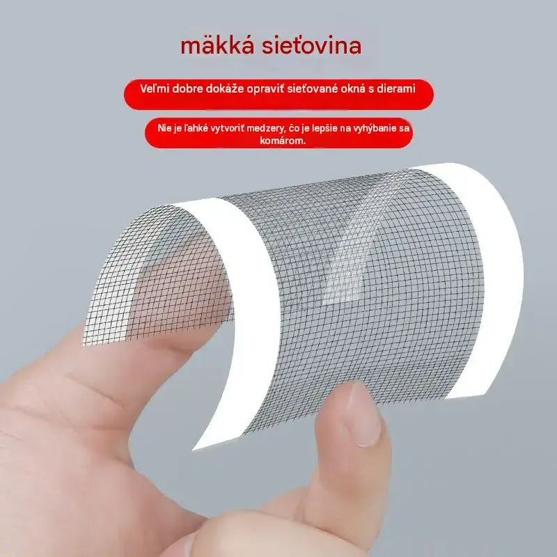 Kúpte si 5 metrov a získajte 5 metrov zadarmo. 【🔥10 metrov len za 21 €】Opravte diery v sieťkach proti hmyzu a pripevnite sieťku z nehrdzavejúcej ocele páskou.