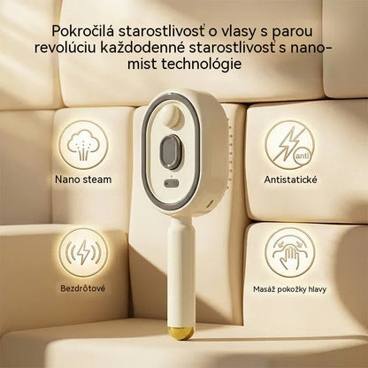 ⚡💨 Elektrický rozprašovač s masážnym hrebeňom a vankúšikom