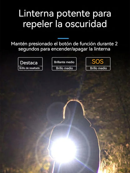 🎁🎁Linterna de autodefensa de arco 2 en 1