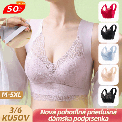 【Zľava 50%】💥【40kg-110kg】Nová dámska pohodlná a priedušná podprsenka (balenie 3 kusov)