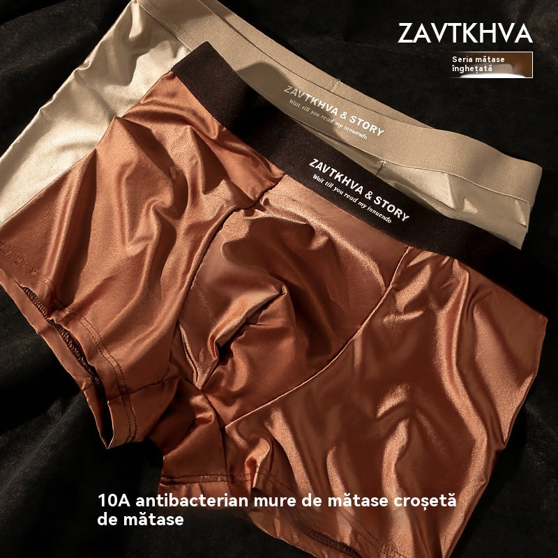 🔥【50% zľava pri sezónnej výmene】Nové pánske priedušné saténové boxerky