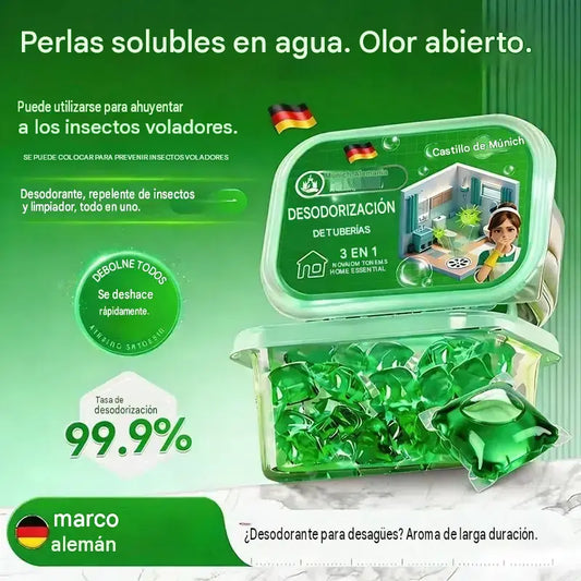 2 paquetes (100 pastillas) por 27 € – 🔥🎉 ¡Vuelan! Ya los han comprado 30.000 personas 🎉. Cápsulas bioenzimáticas para eliminar los malos olores de las tuberías.