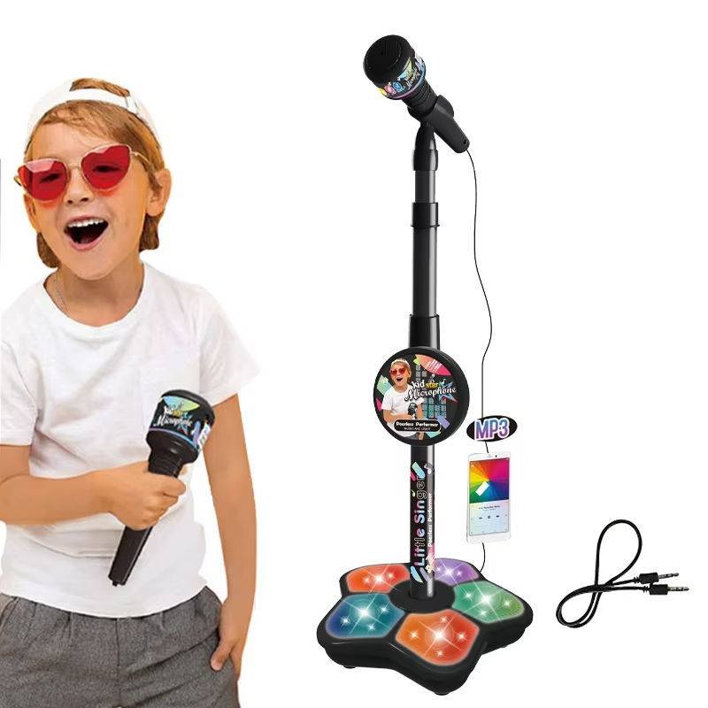 💥Juguete de micrófono, juguete de máquina de karaoke con luz.