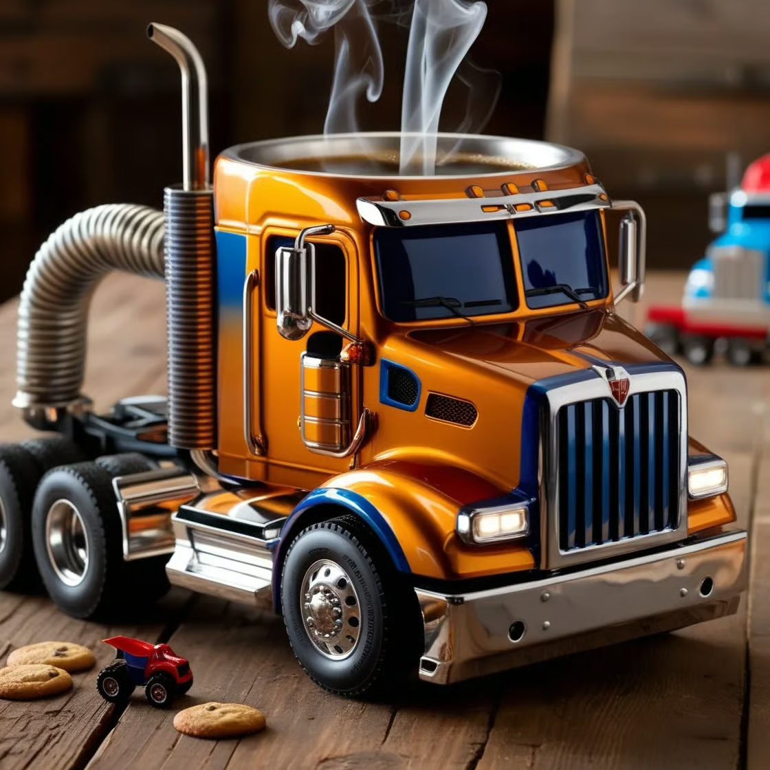 🚛【Kup jeden, drugi gratis】Ręcznie robiony kubek do kawy w kształcie ciężarówki