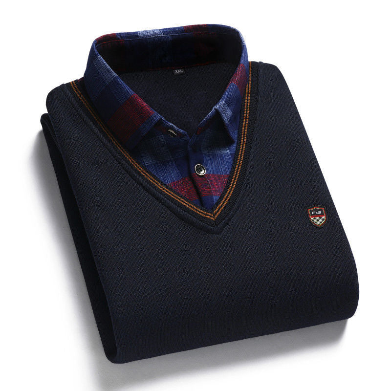 👔40%OFF--Krajnja ponuda za kraj godine[M-4XL] Muška pletena svilena košulja