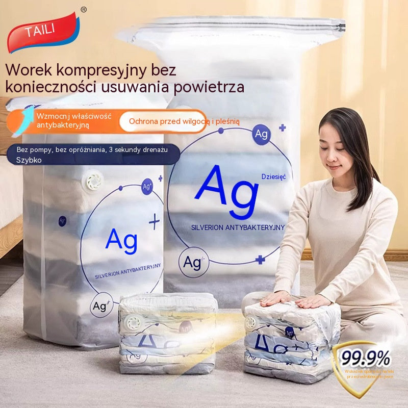 🧳 5 artykułów za 149 💨 Duża, kompresowalna torba próżniowa do przechowywania: nie wymaga pompki, hermetyczna i idealna do oszczędzania miejsca w walizkach i w domu ✈️