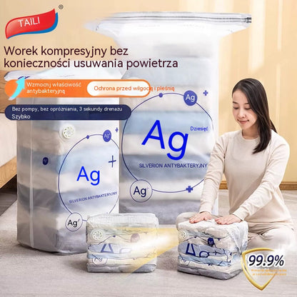 🧳 5 artykułów za 149 💨 Duża, kompresowalna torba próżniowa do przechowywania: nie wymaga pompki, hermetyczna i idealna do oszczędzania miejsca w walizkach i w domu ✈️