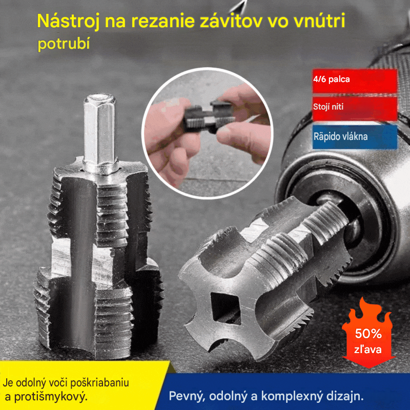 🛠️【Vnútorný závitník na rúry + vonkajší závitník】⚙️🔩 Príslušenstvo na rezanie závitov