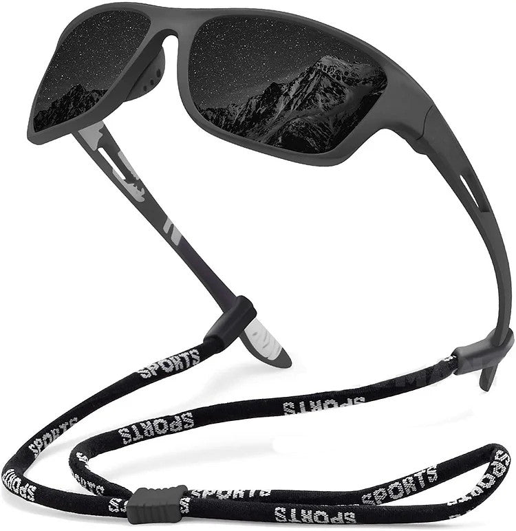 🚵‍♂️😎 【50% de descuento 🔥】🕶⚡ Gafas de sol deportivas polarizadas para hombre con lente de espejo real, modernas y a prueba de polvo, perfectas para ciclismo al aire libre