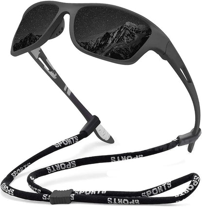 🚵‍♂️😎 【50% zniżki 🔥】🎣🕶️ Sportowe okulary przeciwsłoneczne, polaryzacyjne, z lustrzanymi szkłami, nowoczesne i pyłoszczelne, idealne do jazdy na rowerze na świeżym powietrzu