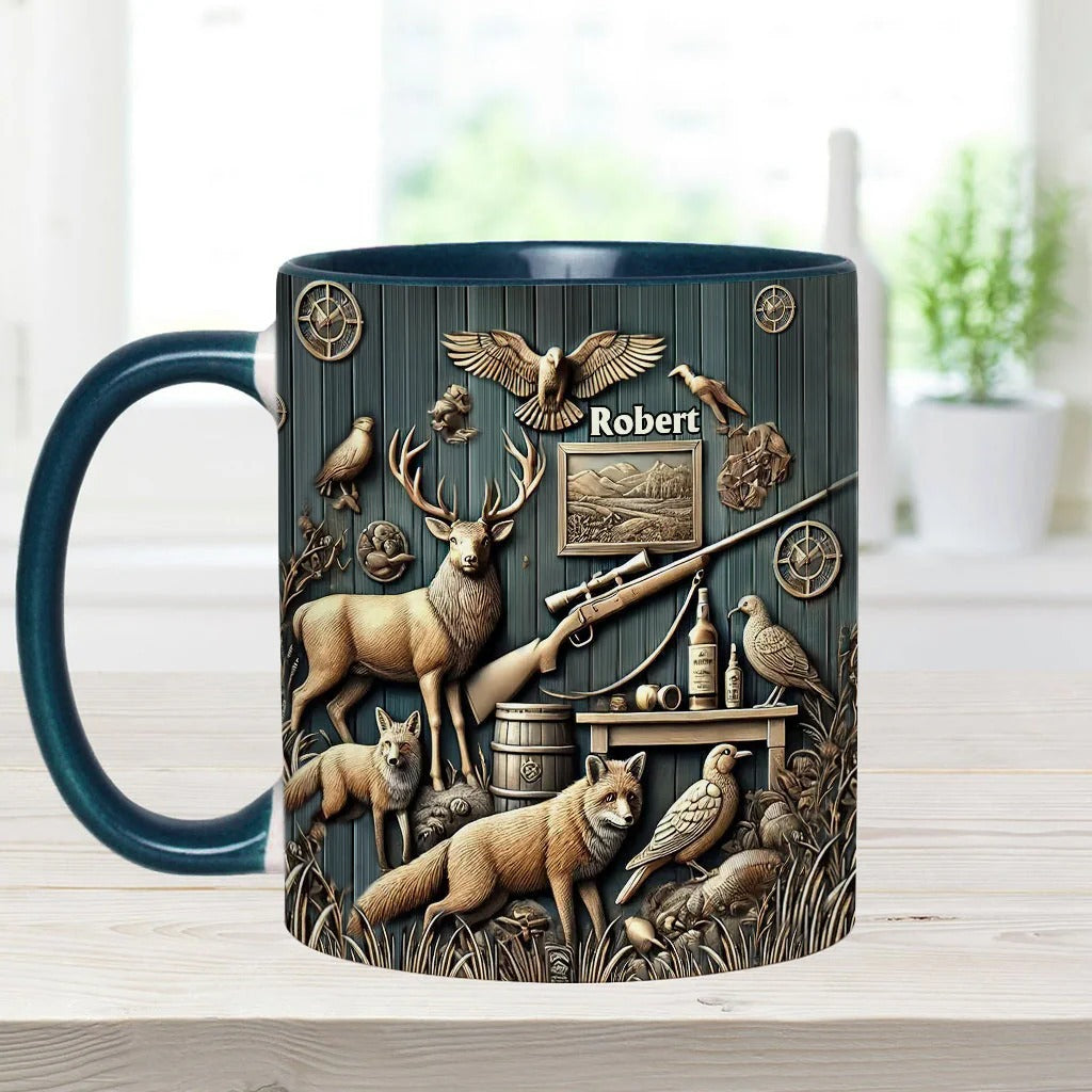 🔫☕【Časově omezená sleva −50 %】Nový personalizovaný lovecký dekorativní hrnek na kávu, kreativní dárek