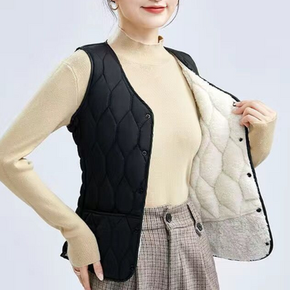 💟🔥40%OFF🔥Nowa, lekka, ciepła kamizelka bez rękawów na jesień i zimę