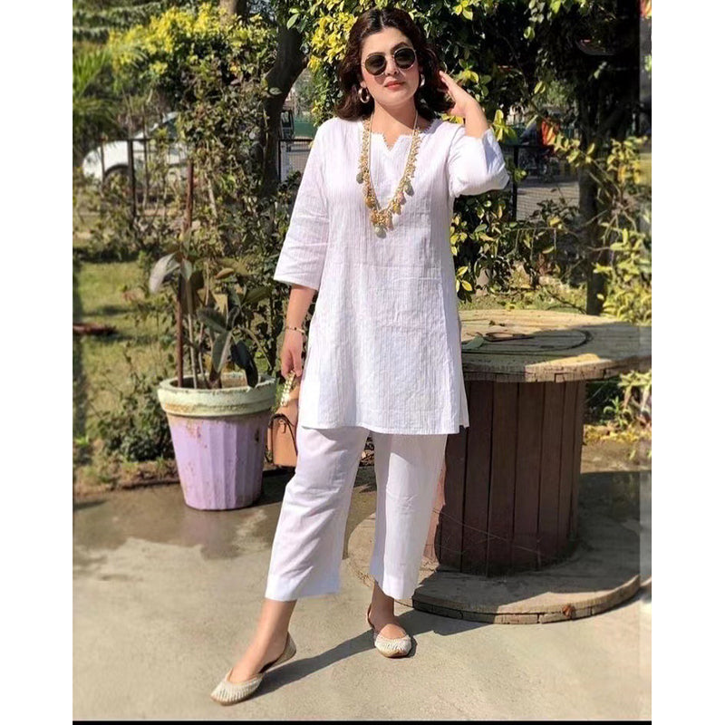 【40-100KG】 2025 nowy wiosenny temperament/garnitur dojeżdżający do pracy bawełna i len