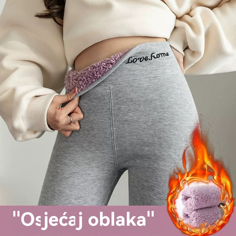 🔥39%OFF【40-100kg】Tople pamučne hlače s flis podstavom i zadebljanim gornjim slojem