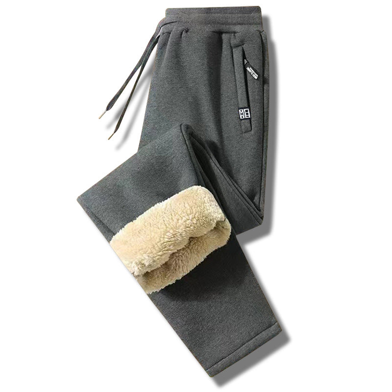 👖 【50% taniej przez ograniczony czas】Nowe zimowe męskie spodnie sportowe 2025 z grubym ociepleniem z futerka owczego