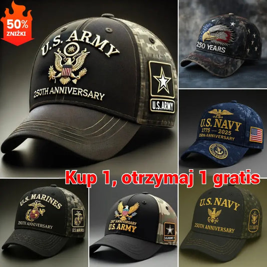 🔥【Zniżka 50%】✨ Czapka baseballowa z haftem 3D — Oddychająca tkanina, blokuje ostre światło i chroni przed słońcem