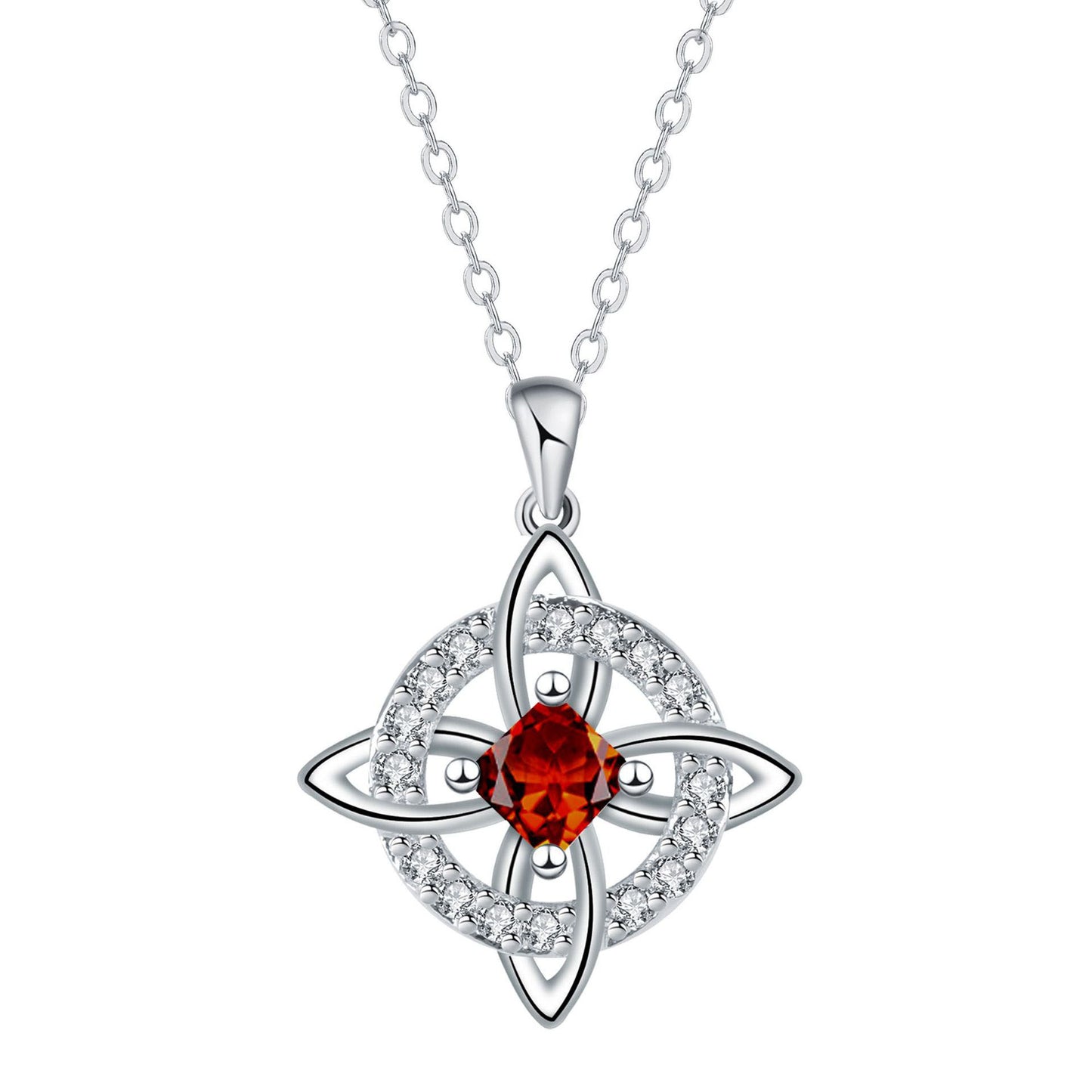 1 sztuka 99zł 🔮Naszyjnik z węzłem czarownicy i kamieniem szlachetnym 🔮💞 Chroń swoich bliskich