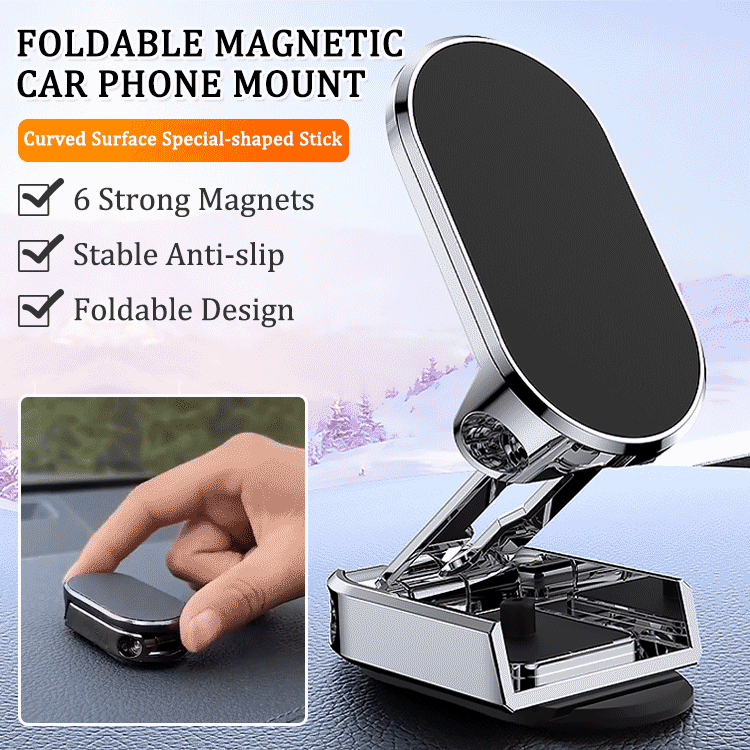 🔥📱Suport Telefon Auto cu Ventuză Magnetică  Rotativ 360° & Pliabil