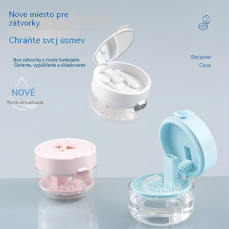🔥Novedad, ¡Producto estrella!❤️‍🔥 Caja multifuncional para guardar aparatos de ortodoncia