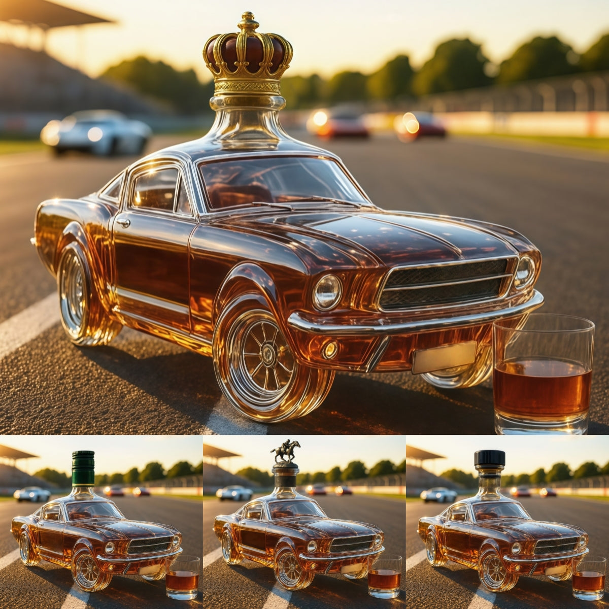 🏎️🍷🎁【Kup 1, a 1 dostaniesz gratis】Kreatywna butelka na whisky w kształcie samochodu – styl i wartość kolekcjonerska