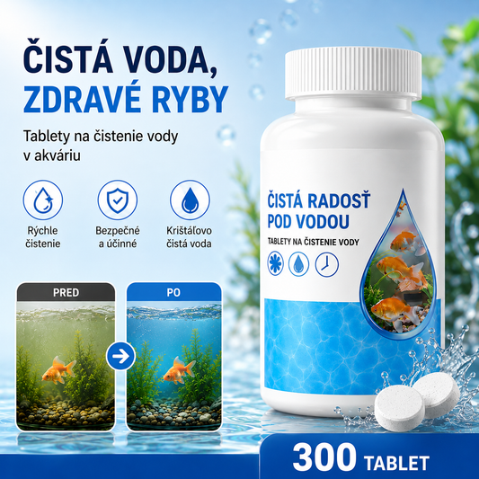 🐟【300 tabliet】💧 Šumivé tablety na čistenie akváriovej a jazierkovej vody, okysličovacie tablety do akvária 🔥