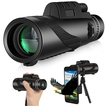 🔥🔭Visoka rezolucija za noćno gledanje - HD monokular ✅HD gledanje✅Prikladno za koncerte, nogometne utakmice, na otvorenom