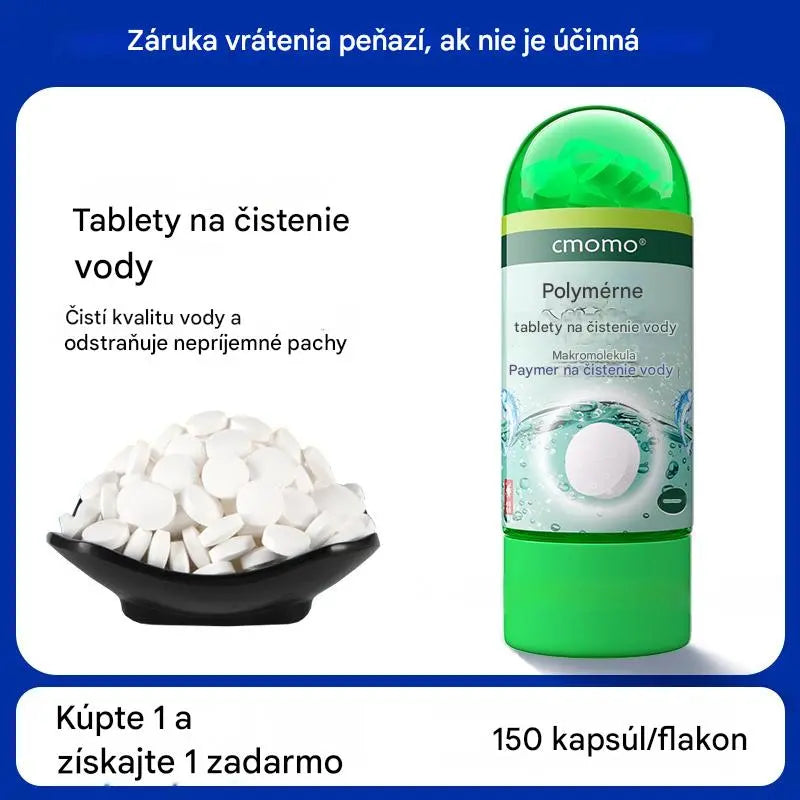 【Kúpte 1 a získajte 1 zadarmo】💦🐟Tablety na čistenie polymérov｜Rýchlo odstraňujú chlór a stabilizujú vodu｜Výmena vody v akváriu bez usadzovania【2 fľaše (300 kapsúl) 】
