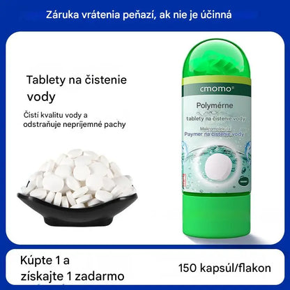 【Kúpte 1 a získajte 1 zadarmo】💦🐟Tablety na čistenie polymérov｜Rýchlo odstraňujú chlór a stabilizujú vodu｜Výmena vody v akváriu bez usadzovania【2 fľaše (300 kapsúl) 】