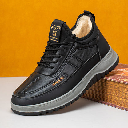 ⛄🔥【Zľava 50 %】2025 Nová pánska zimná každodenná športová obuv, pravá koža, vodeodolná, s mäkkou podrážkou a zamatom