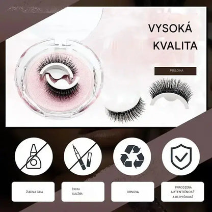👁️✨Opakovane použiteľné samolepiace umelé mihalnice – nie je potrebné lepidlo, stačí jemne pritlačiť. Prirodzene natočené, opakovane použiteľné a ľahko odstrániteľné. Vaša nová kráska, ktorú musíte mať! 💕🌸