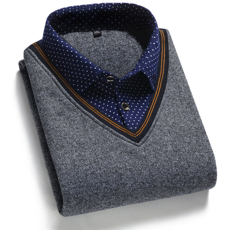 👔40%OFF--Krajnja ponuda za kraj godine[M-4XL] Muška pletena svilena košulja