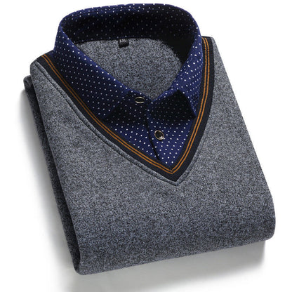 👔40%OFF--Krajnja ponuda za kraj godine[M-4XL] Muška pletena svilena košulja